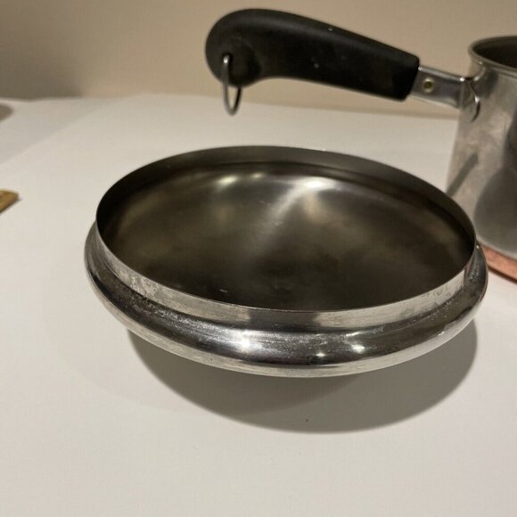 Revere Ware 1 1/2 Quart Stainless Steel Sauce Pan with Lid Clinton ILL USA VTG - Picture 3 of 11